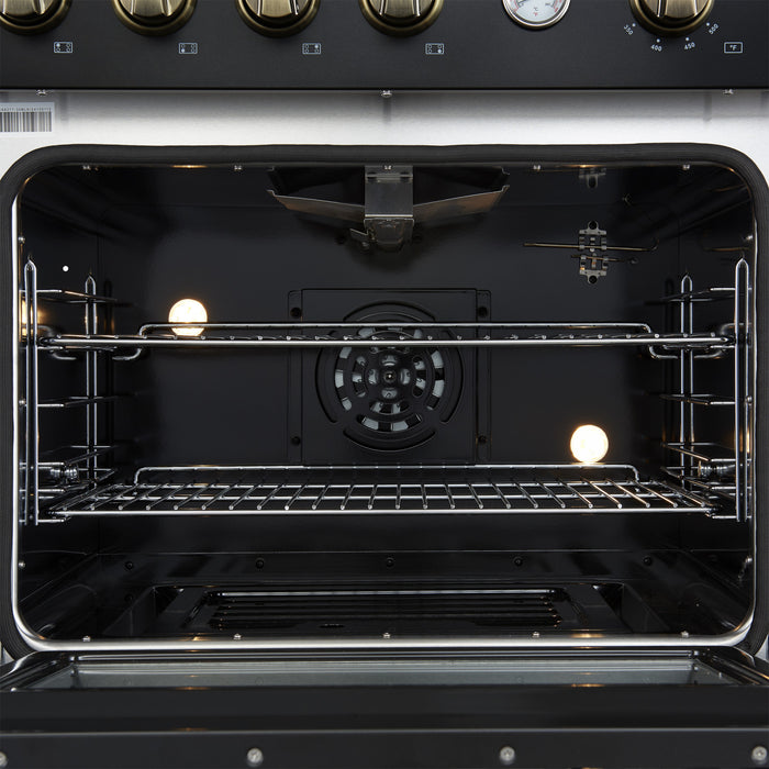 Cuisiniere a gaz Marco 30 pouces noire, 4,32 pi³ – FFSGS6277-30BLK