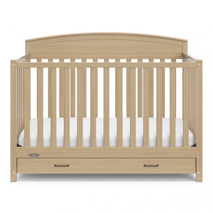 Graco Benton Lit de bebe convertible 5-en-1 avec tiroir - Bois clair