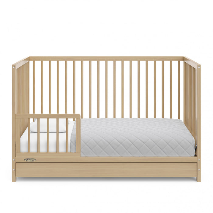Graco Teddi Lit de bebe convertible 5-en-1 avec tiroir - Bois clair