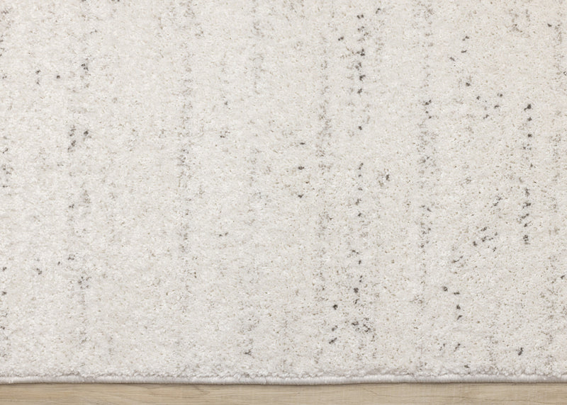 Tapis Surrey mouchete blanc gris, 5'3\" x 7'7\"