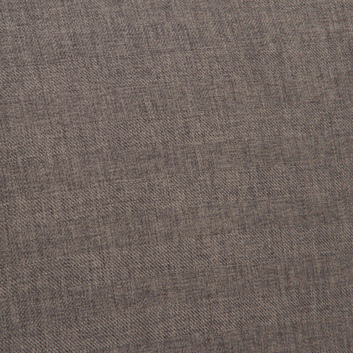 Chaise De Salle A Manger Lance En Tissu Tapisse Avec Clous Decoratifs, Brun Gris