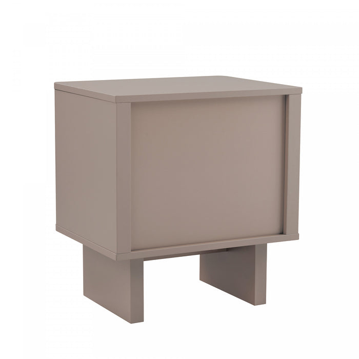 Table de nuit Ella Modern 20\" en moka (1 tiroir)