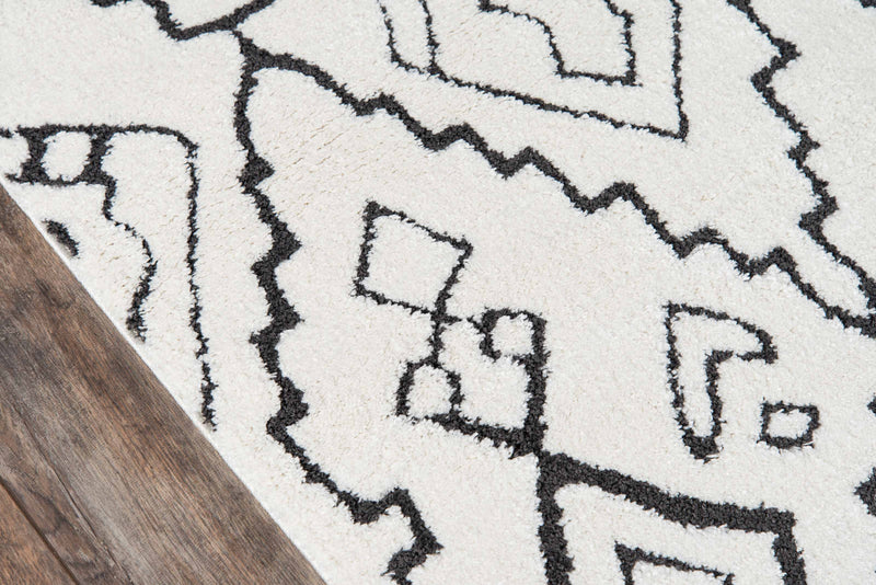 Tapis Contemporain Aurelia 5'3\" x 7'2\" en Ivoire