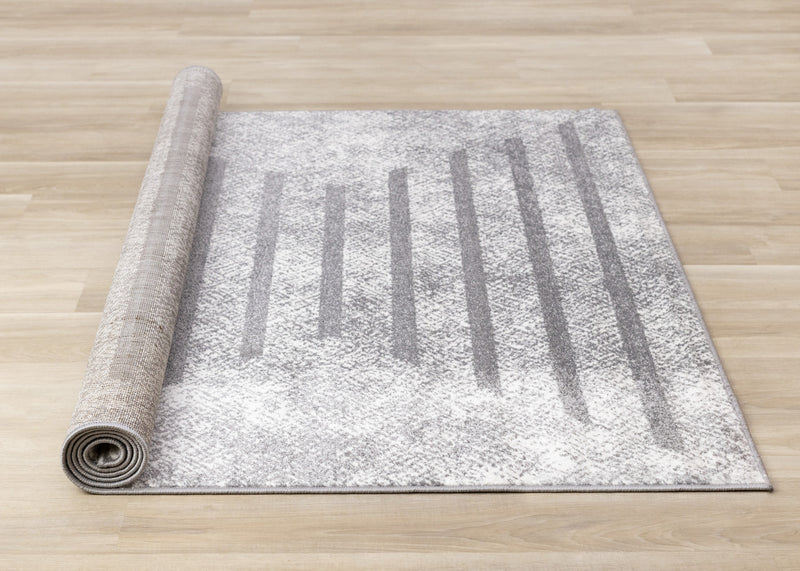 Carpette Covington à motifs de lignes géométriques vieillies pour l'intérieur - 5 pi 3 po x 7 pi 7 po