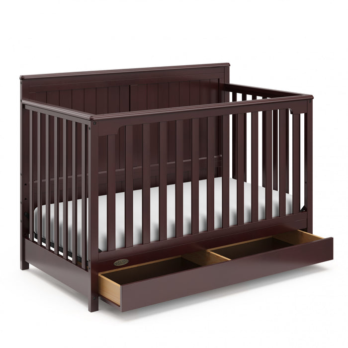 Graco Hadley Lit de bebe convertible 5-en-1 avec tiroir - Espresso