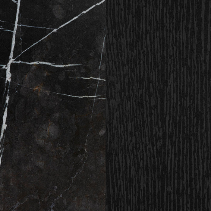 Armoire de rangement Oxford à 2 portes - chêne noir 