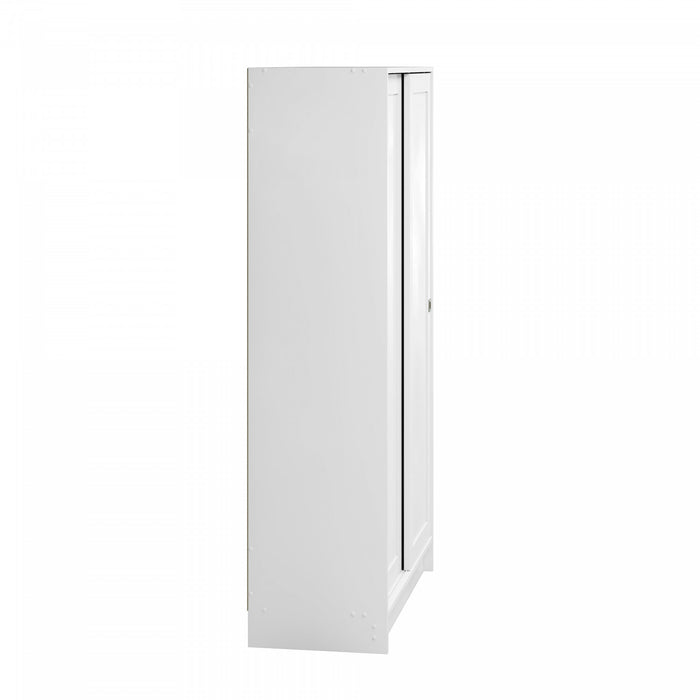 Elite Armoire D’appoint A 4 Tablettes – Blanc