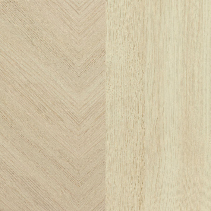 Meuble pour téléviseur Oxford de 71 po avec portes - chêne blanchi et beige clair