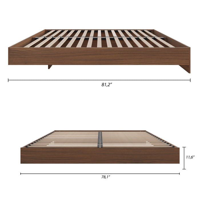 Walnut King Bed