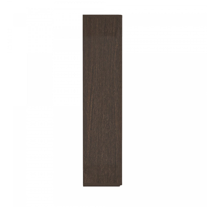Armoire bibliotheque moderne Rivington 38\" en noyer - Lot de 2