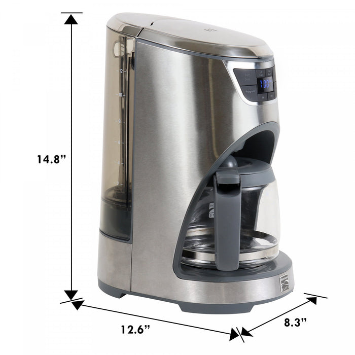 Cafetière goutte-à-goutte Kenmore Elite de 12 tasses, acier inoxydable - KKECM12SS