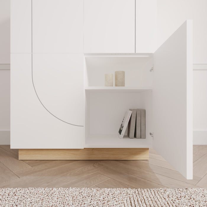 Buffet d’appoint haut Nauraa Nordika - blanc