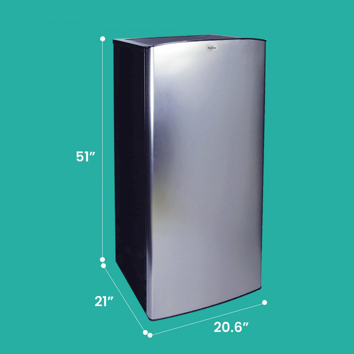 Réfrigérateur compact Koolatron de 6,2 pi3 en acier inoxydable