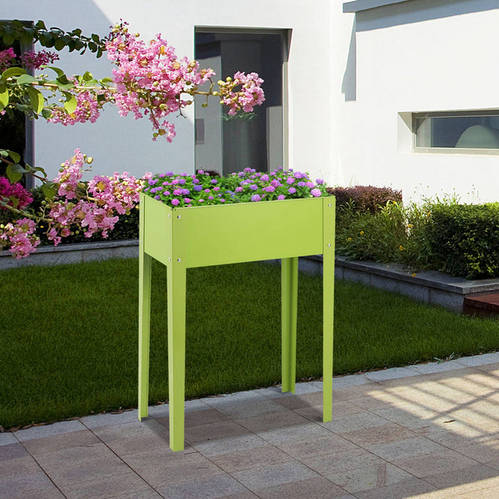 Costway 24'' X12'' En Plein Air Eleve Jardin Plante Stand Souleve Haut Lit De Fleurs Boite