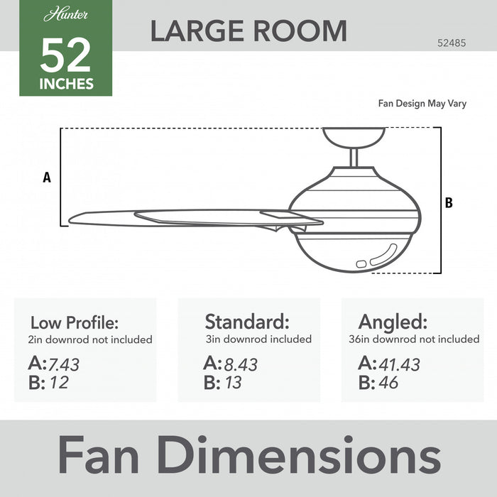 Ventilateur de plafond Anisten avec luminaire - Noir