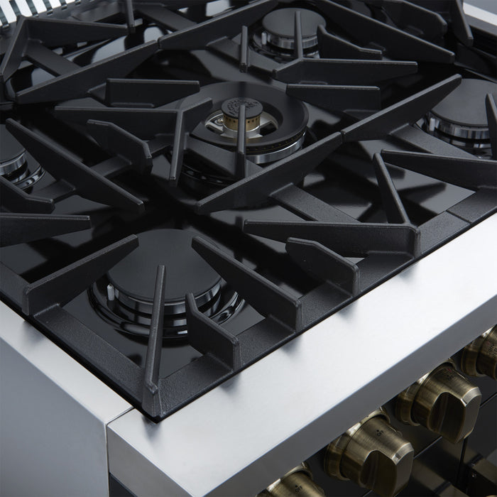 Cuisiniere a double combustible Galiano 30 po, noire, 4.32 pi³ - FFSGS6356-30BLK