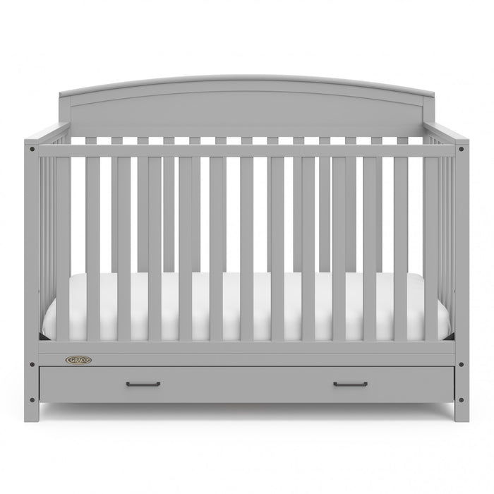 Graco Benton Lit de bebe convertible 5-en-1 avec tiroir - Gris galet