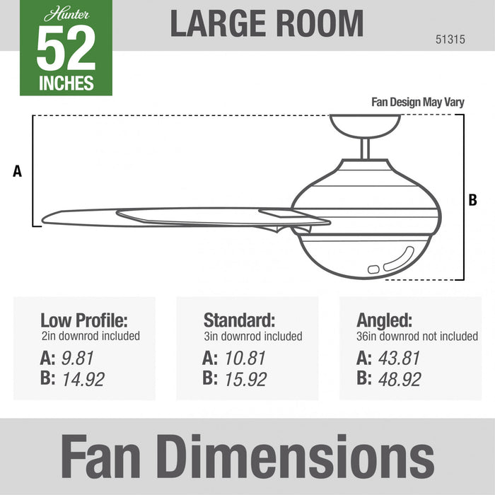 Ventilateur de plafond Aerodyne avec luminaire - Gris