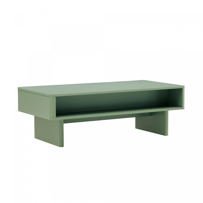 Table basse Ella Modern 47\" en vert sauge