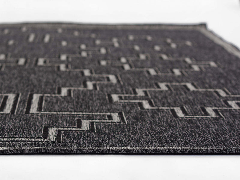 Tapis Transitionnel Esina 8'0\" x 10'0\" en Noir