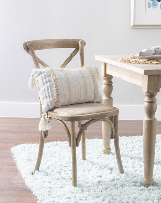 Chaise d’appoint de salle à manger Bentwood grise - ensemble de 2