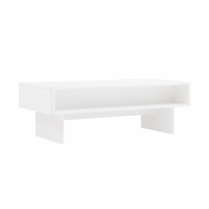 Table basse Ella Modern 47\" en blanc