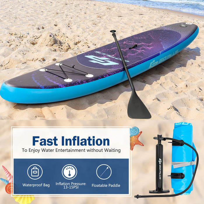 Marque Go Plus Stand Up Paddle Gonflable 335 Cm Planche De Surf Avec Pagaie En Aluminium Et Sac