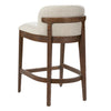 Calista Rubber Wood Counter Stool Set of 2,Walnut | Calista – Lot de 2 tabourets de comptoir en bois d’hevea, finition noyer