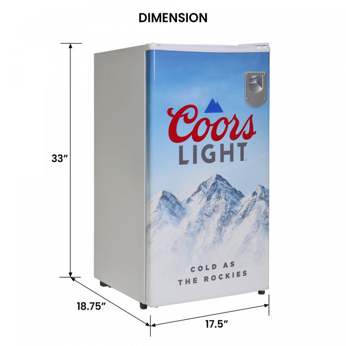 Réfrigérateur compact à compresseur Coors Light de 90 litres