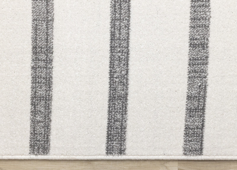 Tapis Covington Raye Gris Blanc, 5'3\" x 7'7\"