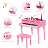 Costway 30-Key Classic Piano Wood w/ Bench & Music Rack Black