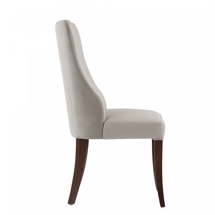 Ensemble de 6 chaises de salle a manger Connie Modern en gris clair