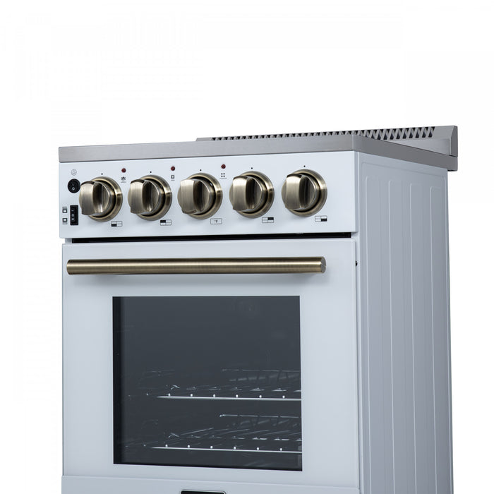 Cuisiniere electrique Pallermo de 20 po, blanche, capacite totale de 2,05 pi³ - FFSEL6051-20WHT
