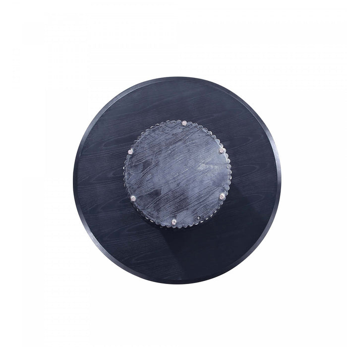 Table a manger ronde Hathaway Modern Industry Chic 59\" en noir