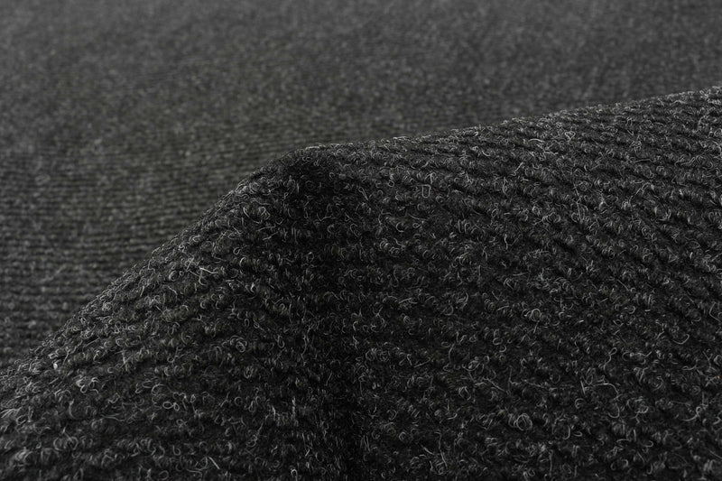 Tapis Interieur/Exterieur Hobnail Moderne 2'6\" x 6'7\" en Noir