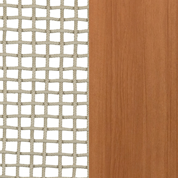 Fauteuil de détente Agave en bois et en corde tressée - beige et naturel