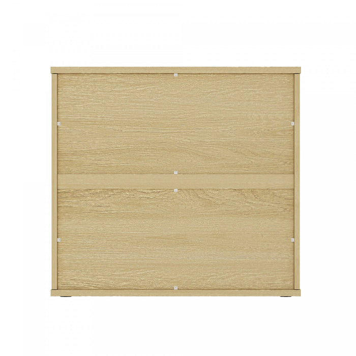 Table de nuit Molly Modern 66 cm en chene naturel (3 tiroirs)