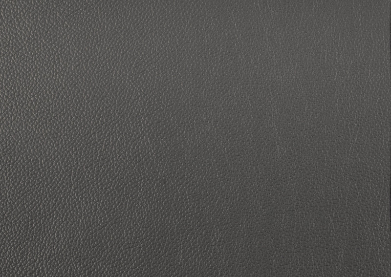 Fauteuil D'appoint Murdock En Cuir Gris Fonce