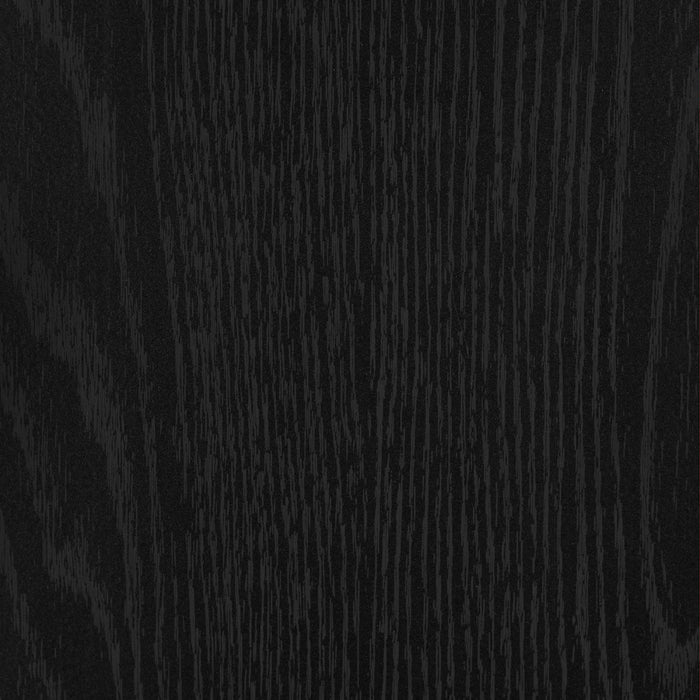  Armoire décorative Mezzy à 2 portes avec rangement ouvert - chêne noir