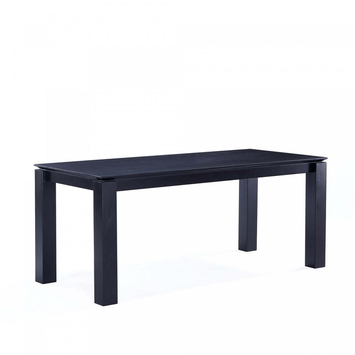 Ensemble de salle a manger Flor and Rockaway Modern Industry Chic 7 pieces, coloris ble et noir