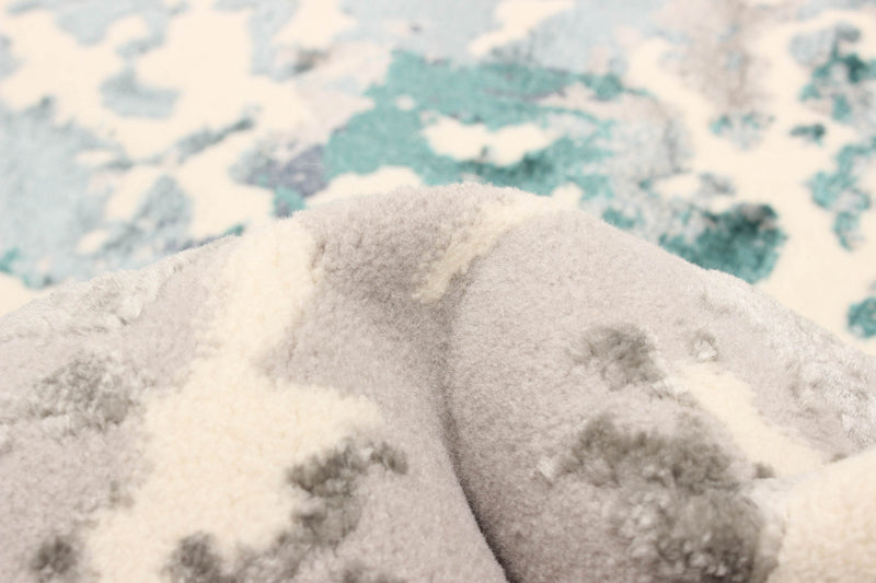 Carpette Aura bleu sarcelle - 8 pi 0 po x 10 pi 0 po