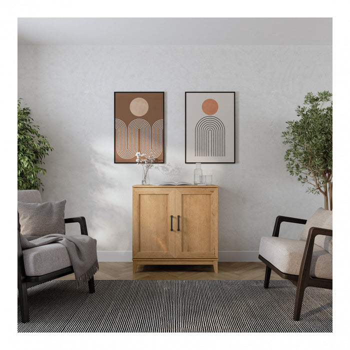 Modulr Armoire D’appoint A 1 Tablette Reglable – Chene Naturel