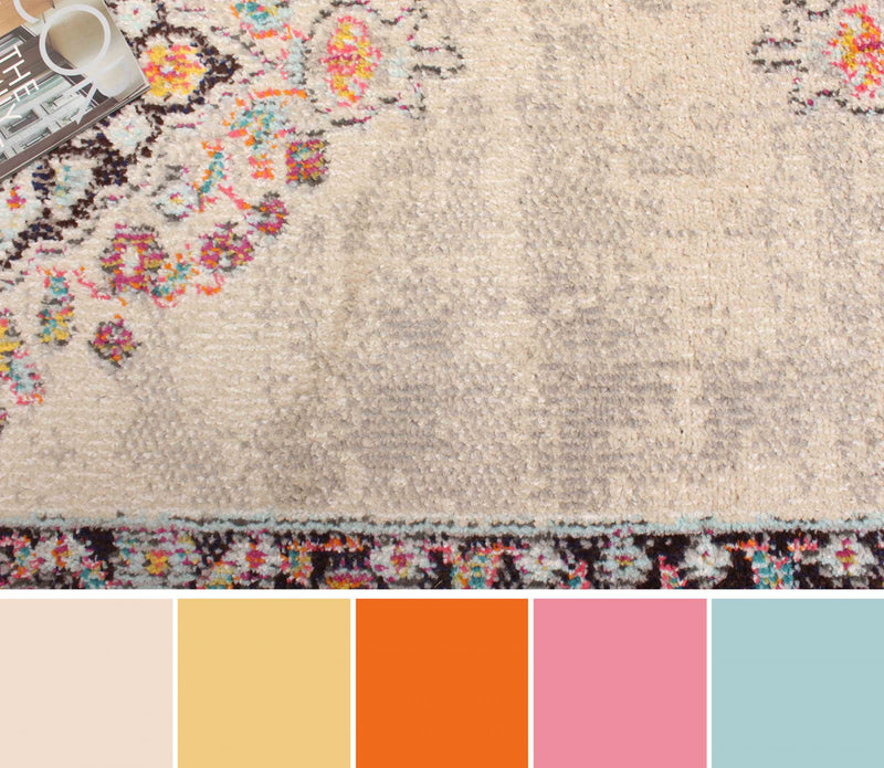Tapis de Couloir Traditionnel Lea 2'8\" x 8'2\" en Ivoire