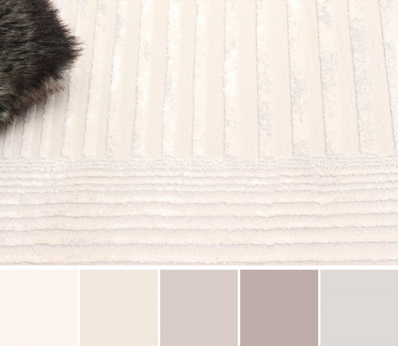 Tapis Contemporain/Moderne Ramona 5'0\" x 8'0\" en Gris