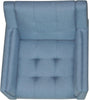 Midway Mid-Century Modern Armchair with Tufted Waffle Stitch, Blue, Walnut | Midway Fauteuil Moderne du Milieu de Siecle a Point Capitonne Gaufre, Bleu, Noyer