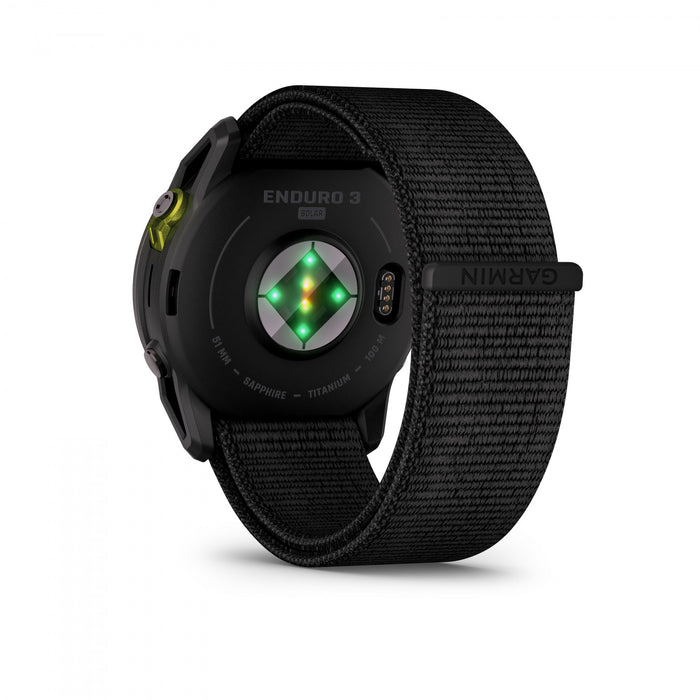 Garmin Enduro 3 Montre GPS Solaire – 51 mm Titane, Verre Saphir, Multi-bande Haute Performance, Autonomie 90 Jours