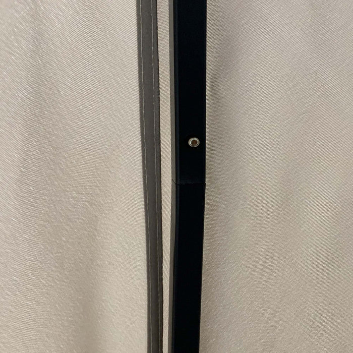 Outsunny 10' X 10' Tonnelle Pavillon Jardin Patio Terrasse Gazebo Exterieur Avec Parois Laterales Cheminee D'aeration Cadre Aluminium Acier Polyester Kaki