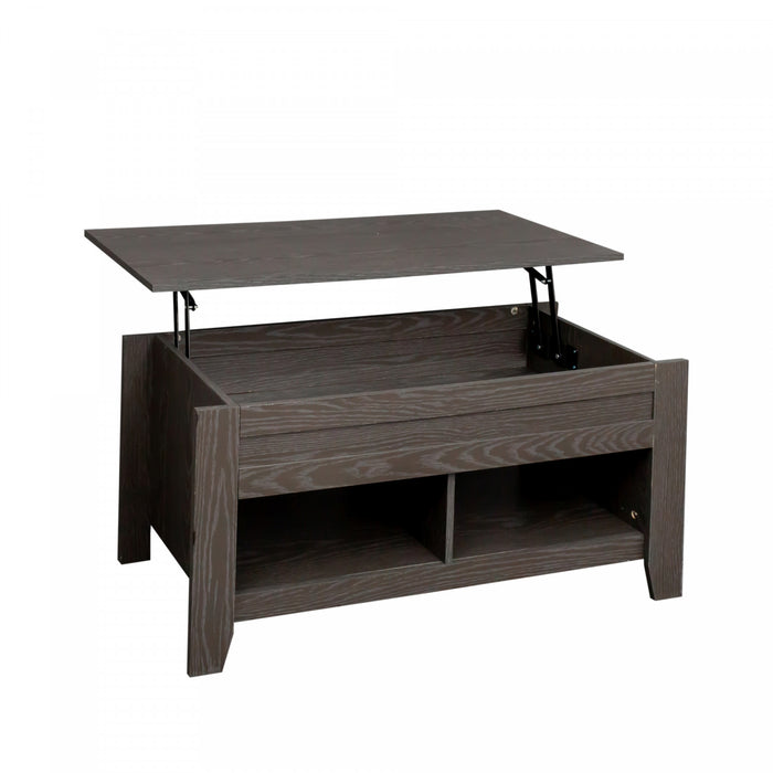 Table Basse à Plateau Surélevé et Table de Bout Gris Strauss, 2 Mrcx