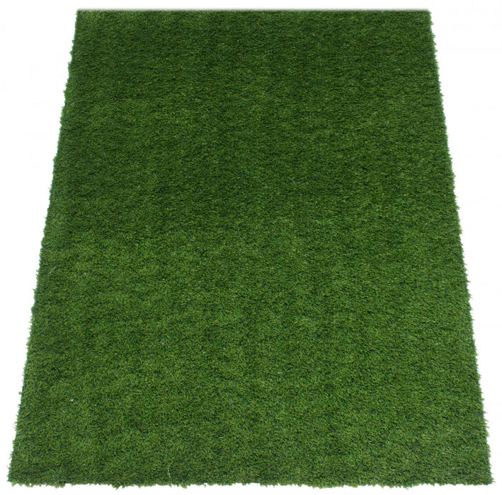Tapis en Gazon Synthetique Contemporain 4'0\" x 6'0\" en Vert