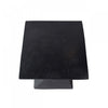 Zane 18" MGO Geometric Twisted Accent Table, Unique Wood Grain Indoor Side Table, Black | Table d'appoint geometrique torsadee Zane 18 pouces MGO, table laterale interieure a grain de bois, noir